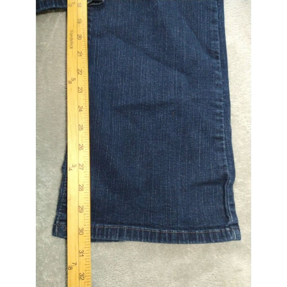 Levis 512 Jeans Womens 12 Blue Denim Perfectly Slimming Boot Cut Stretch Western - Picture 5 of 9